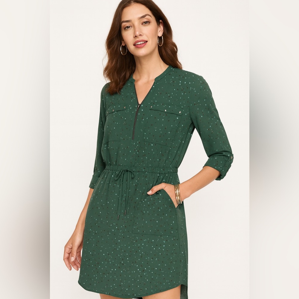 Apt. 9 Forest Green Long Sleeve Dress
